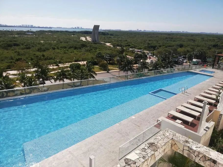 Apartmán Beautiful 2B 2Br Ocean/Lagoon View Pool Gym Cancún Mexiko