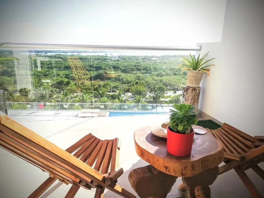Beautiful 2B 2Br Ocean/Lagoon View Pool Gym Cancún